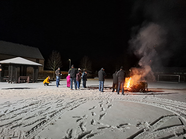 Weihnachtsbaum verbrennen in Biehlen 2026