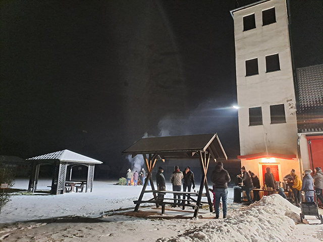 Weihnachtsbaum verbrennen in Biehlen 2026